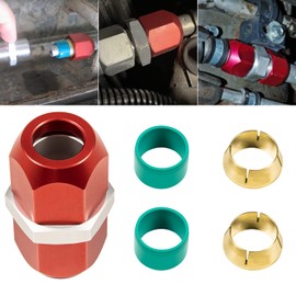 800-643 Line Splice Connector Splicer Coupler For 5/16'' Aluminum Lines, A/C Air Conditioning Repair Splice Connector (For 5/16'' Aluminum Lines)