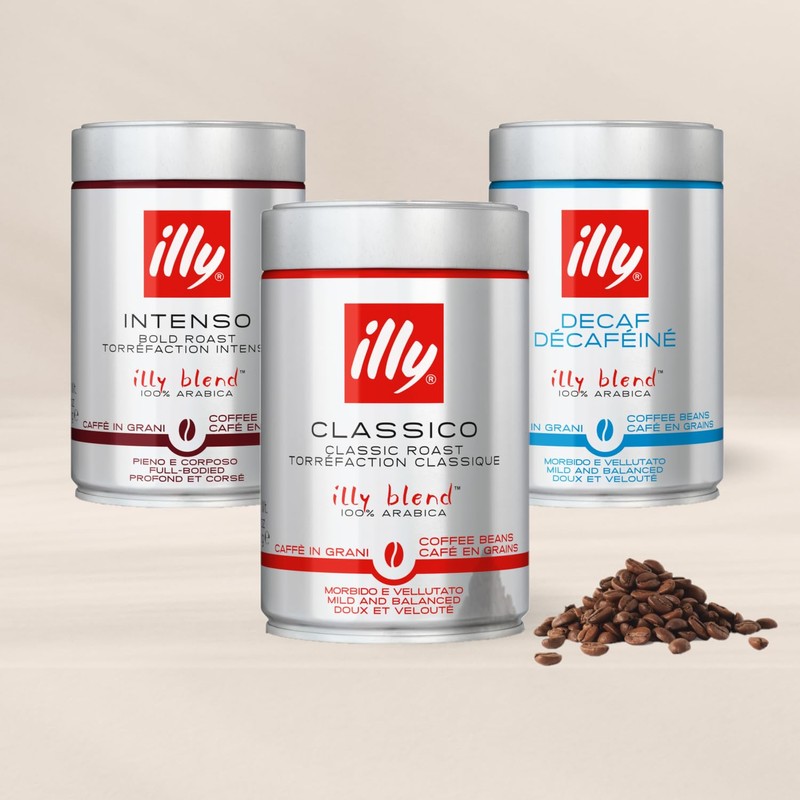 illy Coffee, Classico Coffee Beans, Medium Roast, 100% Arabica Coffee