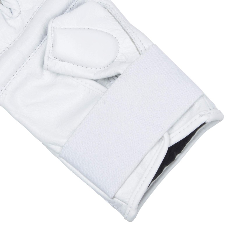 MARTIAL WORLD Knuckle-type Finger Gloves Open Finger PG38-L-WH White L