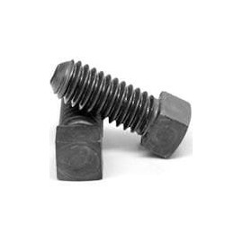 Square Head Set Screw, Flat Point, 3/8-16 x 1", Alloy Steel Case Hardened, Black Oxide, Full Thread (Quantity: 100) Coarse Thread, 3/8 inch Square Head Bolts, Length: 1 inch