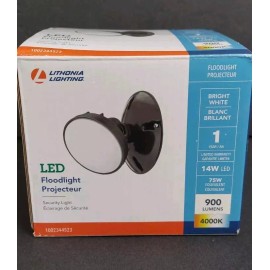 Lithonia Lighting  Integrated LED Round Single Head Wall Mount Flood Light