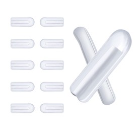 OOWLIT 5 Pairs of Clear Soft Anti-Slip Nose Pads for Oakley Eyeglasss Sunglass Frames 12mm x 5mm x 2mm
