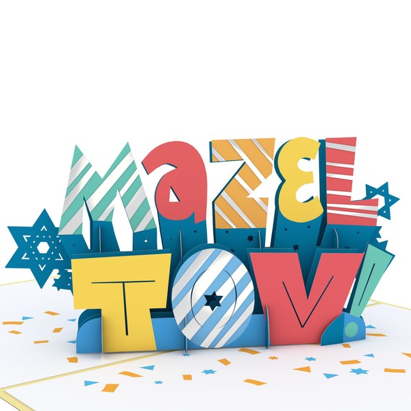 Lovepop Mazel Tov Card – Pop-Up Greeting Card – Handcrafted