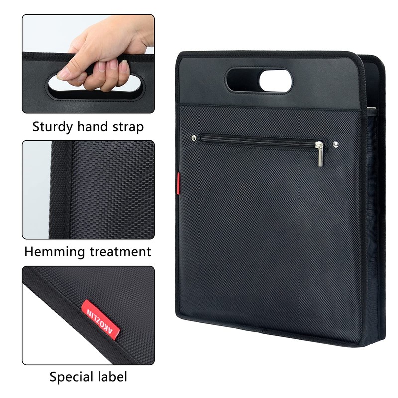 AKOZLIN Vinyl Record Travel Carrying Bag,LP Records Durable Vinyl Albums
