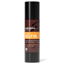 Mambino Organics Oh Baby! Aceite para el vientre para el embarazo, aceite antiestrías natural para el embarazo, 4 onzas