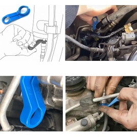 CXGS AC Fuel Line Disconnect Tool 16Pcs Universal Fuel Line Quick Disconnect Fitting Hose Kits Car Transmission Oil Cooler Tube Removal Tool Fuel Line Tool Set - 1/4 5/16 3/8 1/2 5/8 3/4 7/8 Inch