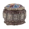 Vintage Music Box with 12 Constellations Rotating Goddess Twinkling LED