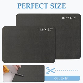 Supercenter Dish Drying Mat for Kitchen Counter,Coffee Mat,Heat Resistant,Non-Slip,Rubber Backed,Absorbent,Stain Hiding Mat for Sink/Dish Rack/Coffee Maker,11.8"x15.7" Black