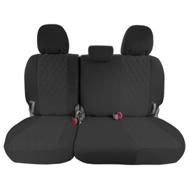 FH Group Custom Fit Neoprene Seat Covers for 2011-2020 Toyota Sienna with Neosupreme Water Resistant Automotive Seat Covers - 3rd Row Black