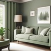 MRTREES Opaque Curtains with Eyelets, Green Thermal Curtains, Opaque Curtain,