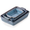 HVH 9x13 Baking Dish Set, Large Casserole Dishes for Oven,