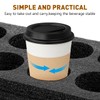 ULTECHNOVO Foam Cup Holder: 8 Holes Takeout Cup Trays Coffee