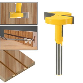 Yakamoz 1/4" Shank T-Slot Router Bit T-Track Slotting Carbide Wood Milling Cutter