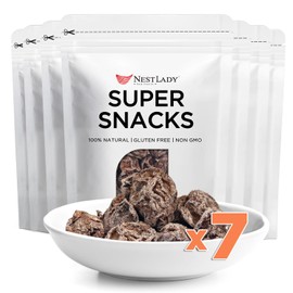 NESTLADY Sweet And Sour Dried Plum 60g (7 Packs, 420g in Total)- 100% Natural, Sweet and Sour, Healthy Snacks, Resealable Bag, Purely Dried Plums, Preserved Fruit Dried Plum