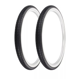 PRO+ TIRES 29" x 2.125" Black/White P-123A PAIR (2 PCS)