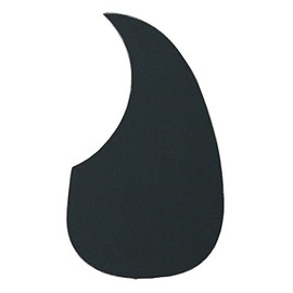 Metallor Acoustic Guitar Pickguard Anti-Scratch Guard Plate Perfect Replacement, Self Adhesive Tear or Water Drop Shape Pick Guards Various Color, Cool Guitar Accessories Gifts (Black)