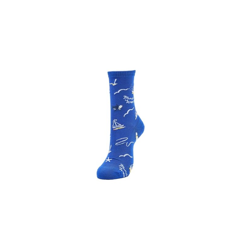 Munsingwear MG5SSO12M Men's Midlength Aloha Pattern, Foot Pile, Antibacterial, Deodorizing,