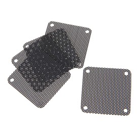 Zaagot 5PCS PVC Fan Dust Filter PC Dustproof for Case Cuttable Computer Mesh Cover 40mm Mesh Black
