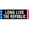 Long Live the Republic Sticker Patriotic America USA Bumper Sticker