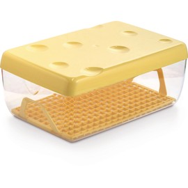 Snips - Cheese Storage for Fridge - Cheese Container 3 LT - Removable Grid - Dimensions 26 x 17 x 10.5 cm - Made in Italy - 0% BPA and phthalate free - Plastic Storage Box for Cheese