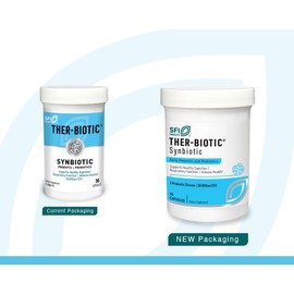 Klaire Labs Klaire Labs Ther-Biotic Synbiotic Probiotic & a Prebiotic - Digestive Health & Immune Support? - Lactobacillus & Bifidobacterium Strains - Low-FODMAP Probiotic Supplement for Men & Women (60 Capsules)