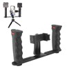 Smartphone Video Rig, Phone Stabilizer Tripod Mount Aluminum Alloy with