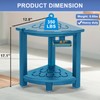 nalone Corner Shower Stool, HDPE Shower Bench for Inside Shower,