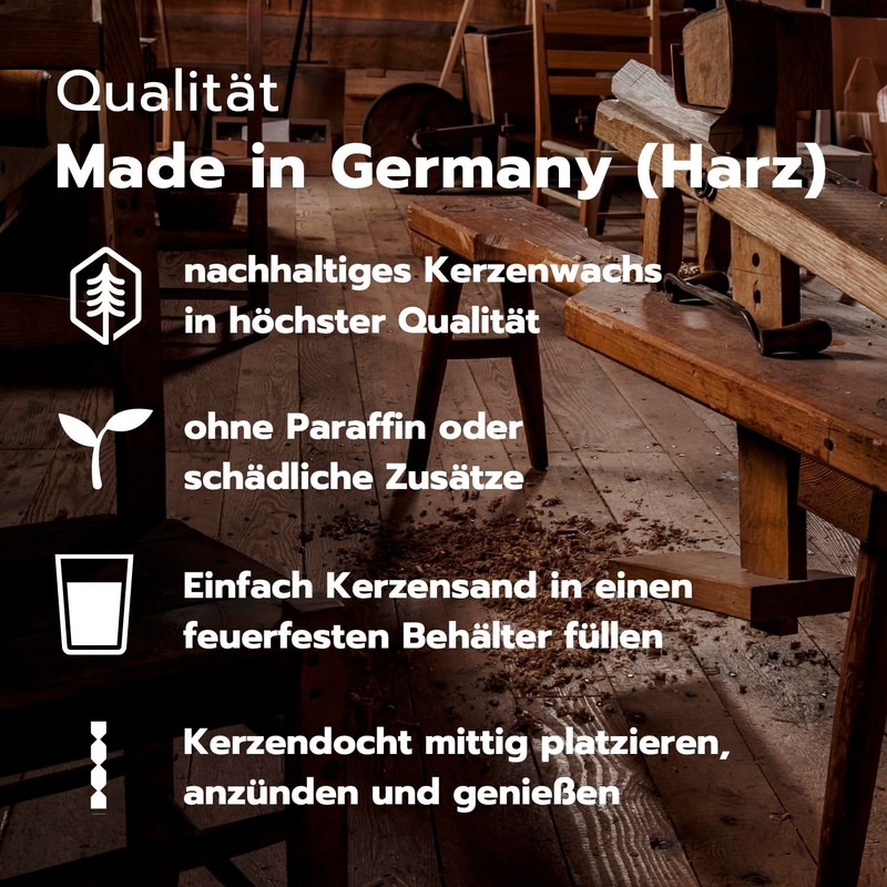 LUCHSBERG® Kerzensand | Wachskerze selber machen - mit 5 x