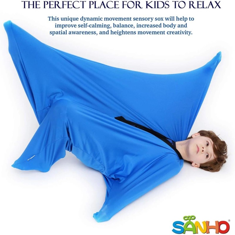 SANHO Yopo Dynamic Movement Sensory Sox - Blue - Medium