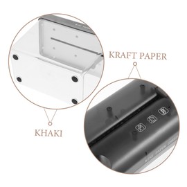 Operitacx Manual Shredder Small Shredder Practical Paper Shredder Desktop Paper Shredder Small Office Paper Shredder Hand Shredder Home Accessories Black Stainless Steel