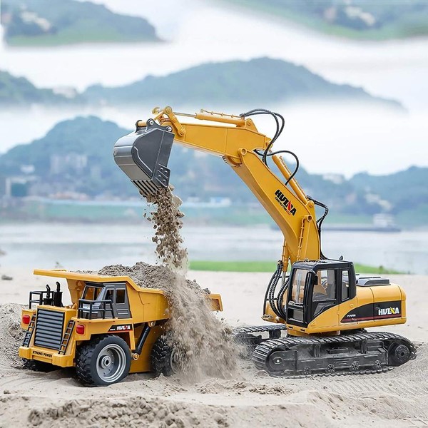RC Excavator Toy 1 Rechargeable Battery RC Truck 16 Channel