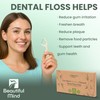 Natural Dental Floss Picks 75 Pack – Organic Biodegradable Floss