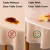 Zyntrifugal Clear Oval Table Cover Protector 52 x 70 in