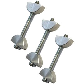 Unika Slimline Toggle Bolt for Compact Laminate Kitchen Worktop Connecting Bolts - 3 Pack