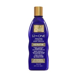 Vital Care 12-In-One Amazing 2-Minute Deep Repair - Keratin Hydrates, Strengthens Overworked Hair Harsh Sulfate & Gluten Free, 10.2 fl oz