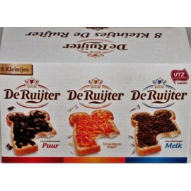 De Ruijter 8 Kleintjes Mini Box's (De Ruyter Hagelsag (sprinkels)Melk & Puur, Vlokken Melk & Puur en Vruchtenhagel) 1 box with 8 small Assortment