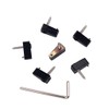 Alnicov Electric Bass Guitar Headless String Nut Set，with 1 Wrench