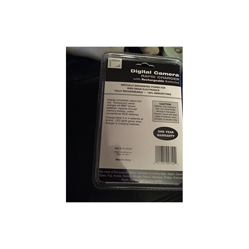Rapid Battery Charger with Rechargeable AA Batteries