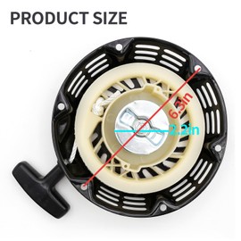Anxingo Recoil Starter Assembly Replacement for Coleman BT200X CT200U Trail CT200U-EX Motovox MBX20 MB200 Baja Predator Harbor Freight Predator Rato 196cc 212cc 5.5 HP 6.5HP 7HP OHV Engine Mini Bike