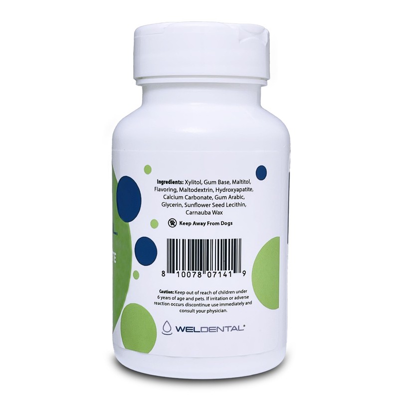 Weldental Micro Hydroxyapatite Gum with Xylitol Peppermint 50 count