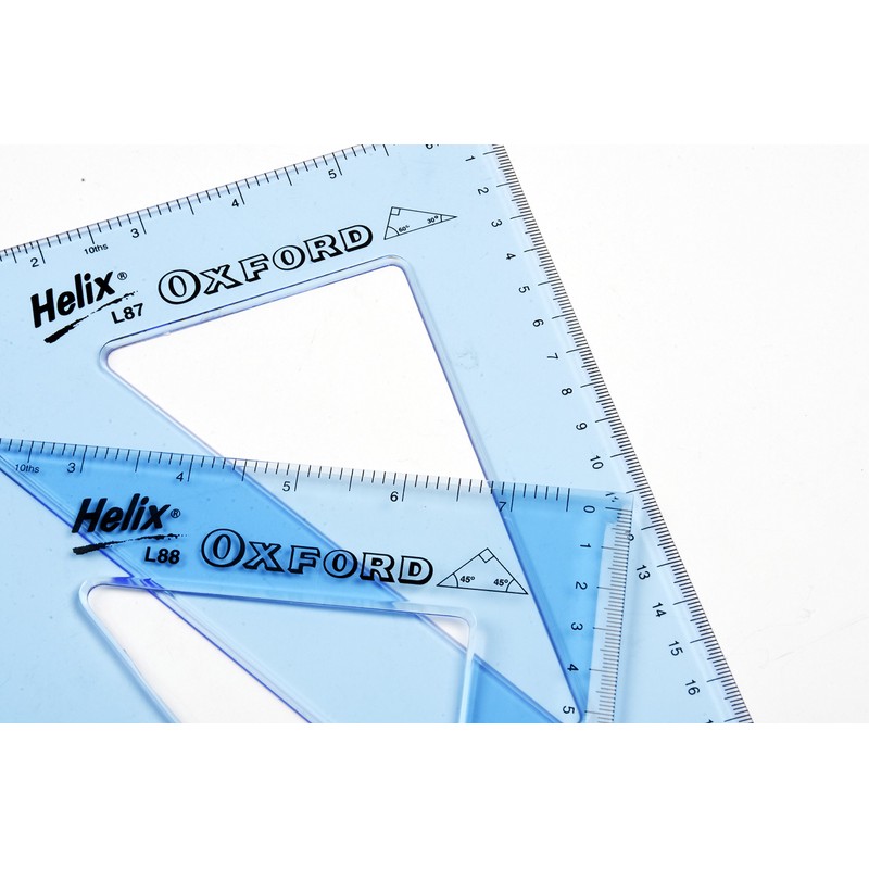 Helix R36011 Oxford 31cm 45 & 60 degree Set Squares