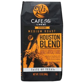 Houston Blend Medium Roast Ground Coffee (pecan praline and coconut) (3 Pack) Original One Set