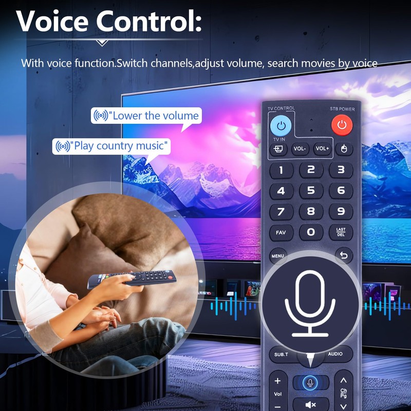 Upgraded V3 Pro Voice Remote Control, Compatible with vSeeBox V1,