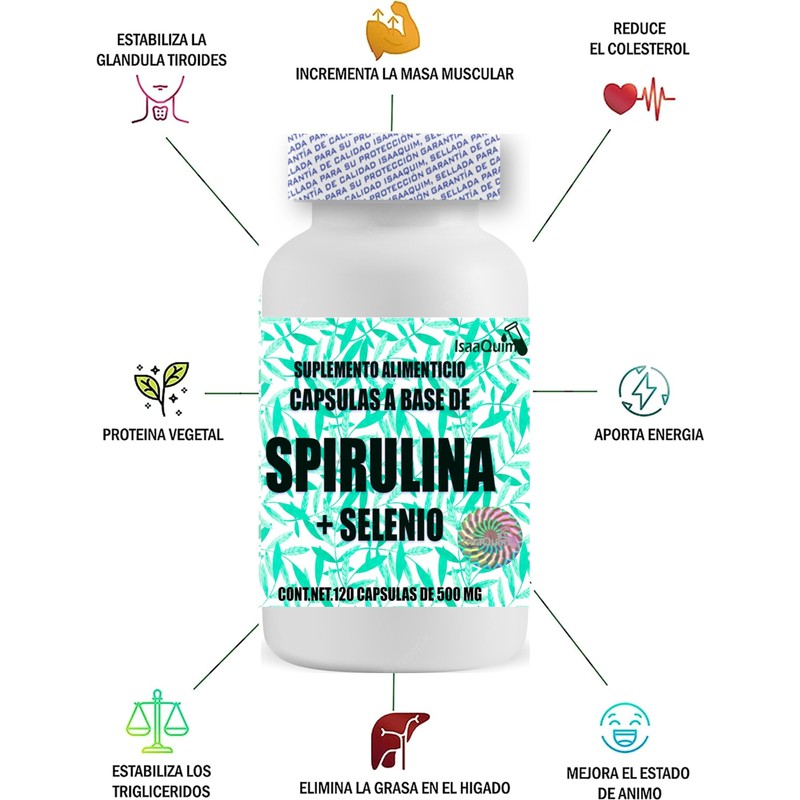 Spirulina y Selenio capsulas