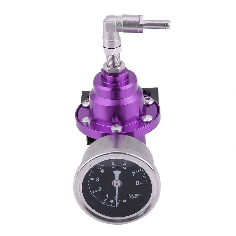 Fuel Pressure Regulator, Universal Aluminum Car 160psi Adjustable 1: 1