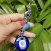 BESPORTBLE Llavero de mal de ojo turco colgante de corazón