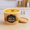 12 oz Medley Double Poly Paper Soup Containers with Vented