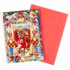 Set of 12 Advent Calendar Greeting Cards - 'Christmas Doorway