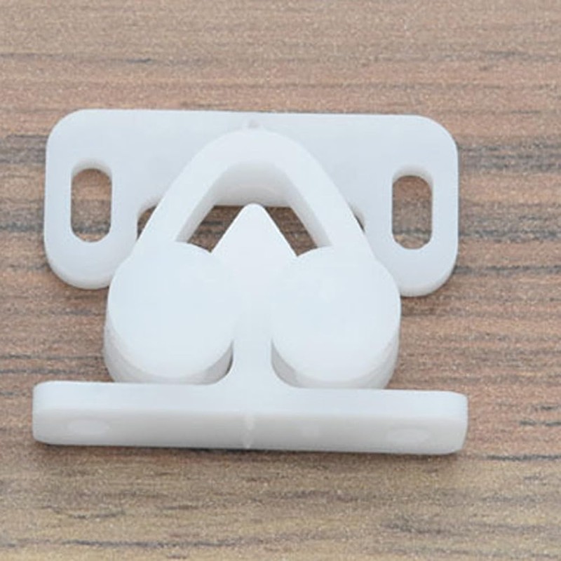 3Pcs White Marine Boat Ball Catch Door Cupboard Spring Back