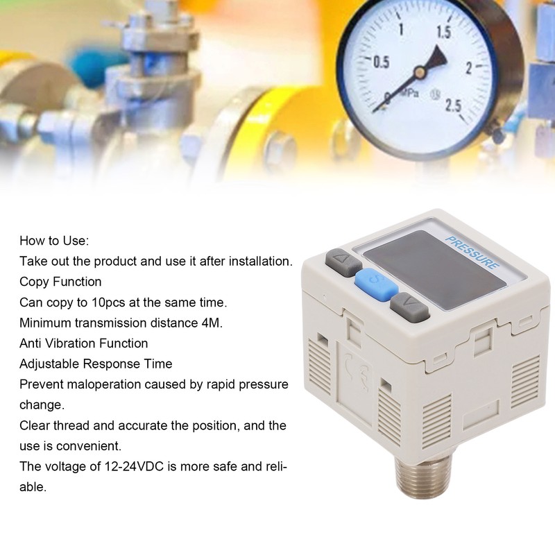 Air Pressure Regulator Valve Pneumatic Vacuum Digital Controller Swtich 0